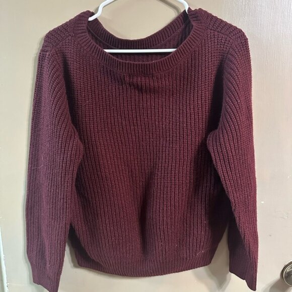 Women's Burgundy Sweater - Picture 1 of 1